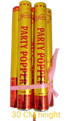 party popper Many types of colour Decorations and 1 curtain will be given as shown n picture