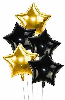 GrandShop Solid 18 Inch Star Shape Foil Balloon