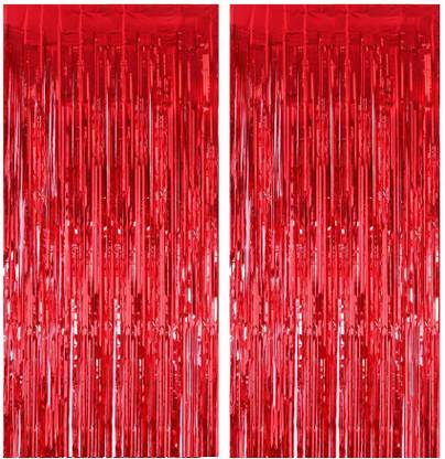 SOI Red Foil curtain