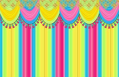 Tejas Creation 3D Digital Backdrop for Decoration (H:5ft X W:8ft) Altar Clot