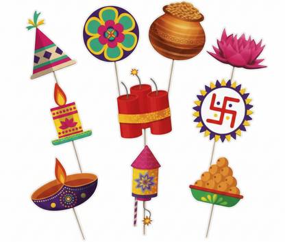 Festylo Multicolor Photo Booth Props
