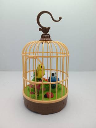 Bandhan Enterprises Multicolor Beautiful bird cage with sound making and moving birds