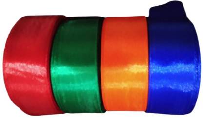 Lakshmi Satin ribben red, Satin ribben green, satin ribben orange, Satin ribben blue Satin ribben