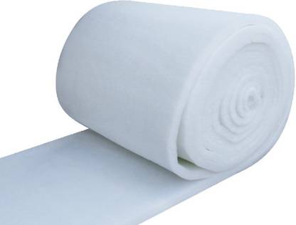 90 Degree White Soft Polyester Fiber Sheet Roll, 60 Inch Panna x 5 Meter, 1 inch Thickness