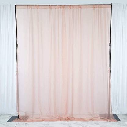 RKY Peach Ceremony Photo Shoot, Wedding Party ,Stage Background, net parda ,Set of 2