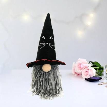 BNF Multicolor Gnomes Doll Handmade Child Dwarf Elf Plush Toy Decoration Shelf Toys Black