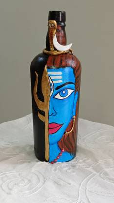 HITZ CRAFTY HC_Handcrafted_OmNamahShivay2 Decorative Bottle