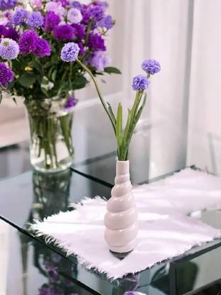 zk collections Ceramic Flower Vase, Bottle-Shaped Design, Decorative Centrepiece for Home Decorative Bottle