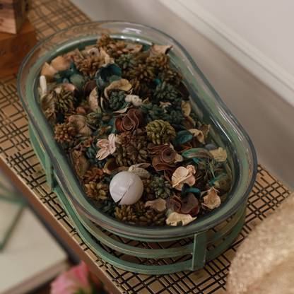 CURIO CART Glass, Marble Decorative Platter