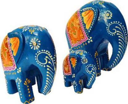 BAC BAC Elephant statue, animal statue, table decor, home decor Wood Decorative Platter