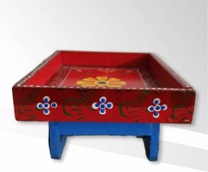 Infinity Kart Hand Crafted Thela Gadi Serving Tray Wood Decorative Platter