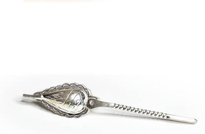 Gahenaz Silver 3.5" Kajallata/Kajrota/Kajaldani/Kajalpati/Kajal Box Silver Decorative Platter
