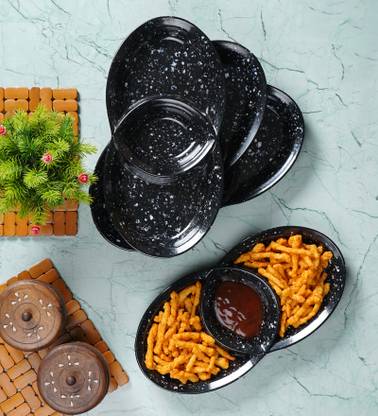 CDI Oval Shaped Serving Platter Set Of 4 Platter Dinner Plate