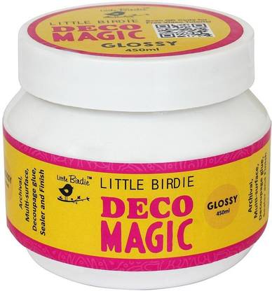 LITTLE BIRDIE Deco Magic Glue Glossy Gloss Finish Decoupage Medium