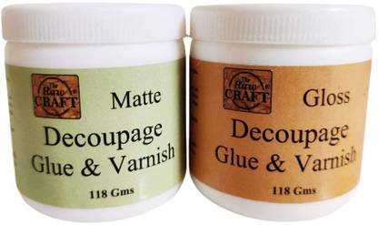 53 Arts Decoupage Glue and Varnish Matte Finish Decoupage Medium