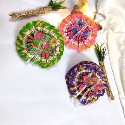Gauri Antic Collection Elegant designer dress for Pyare Gopal Ji - (Size -0 ) - Set of 3 Dress