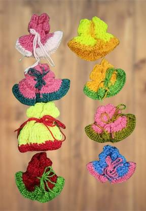 sikarwartraders Laddu Gopal Woolen Dress Combo Size 1 to 2 Winter Dress Set 8 Pices Dress