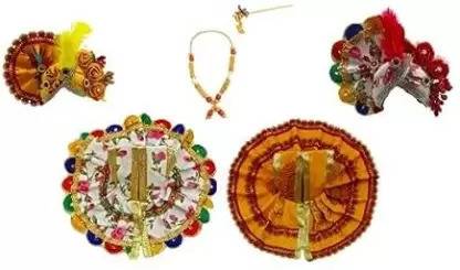AVCREATION Gopal Ji Dress, made of Cotton Cloth, Dress Size: Diameter: 16 Inch, Idol Size-8 Dress