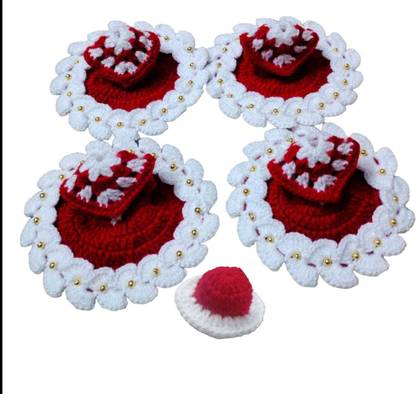 CuddlyMom - Laddu Gopal Sainta Winter Dress 1 Pc of Size 2 Number. Woolen Dress Krishna . Dress