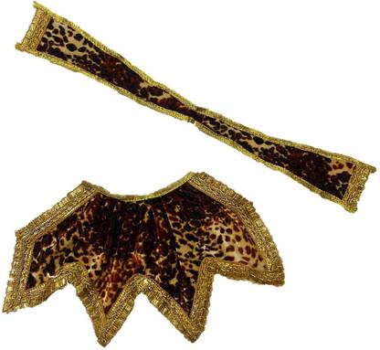 GATSS Dress for Lord Shiva Idol, Shiv ji Velvet Poshak with Patka(Size-5) Dress