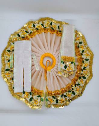 GAGANPREET Makhan chor/Dress Set for Little Krishna Muddu gopal (Size - 2) Dress