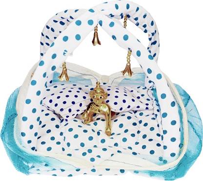 Ansh Trend Thakur Ji Net Bed Baby Krishana Kahan Ji LADDU GOPAL ( Size-0 to 1no.)o Dress