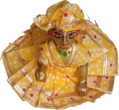 SHYAM Laddu Gopal g cotton summar dress with cap (size 3) one random print color Dress