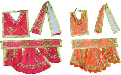 GATSS Hanuman Ji Vastra Chola Poshak Dress Cloth Combo set Dress