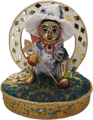 DESIGNER DEVI DRESSES Laddu Gopal Ji Thakur ji, Beautiful 3 Pices Suit Cotton Pack Of 2 Size 5 No Dress