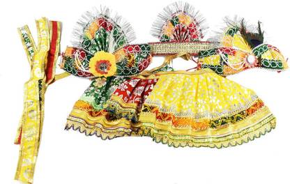 Real Craft Jagannath Idol Dress Set,Vastra for All Deities for 6 Inch Idol(15 cm) Dress