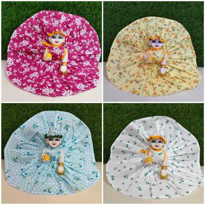 krishna shop zone (set of 4) size-4 laddu gopal ji cotton dress Dress