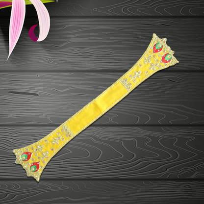 Shopperduniya Handmade Beautiful Embroidery with Stonework Work Dupatta for Idol Dress