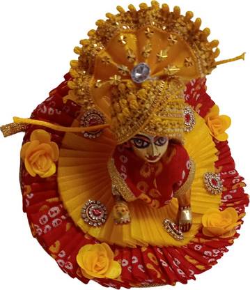 Kanha laddu gopal ji heavy dress with mukut/ choli (size 2) Dress