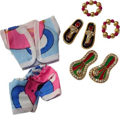 tilak shringar COMBO OF 4 LADDU GOPAL J NIKKAR SUIT/CHARAN /KANGAN SIZE 0/1 Dress