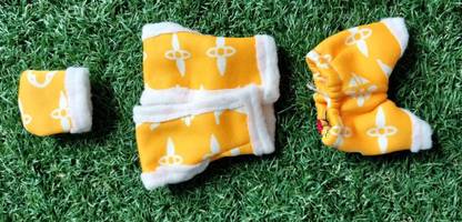 Firmus Monkey suit with cap woolen dress for laddu gopal (size-3) Dress