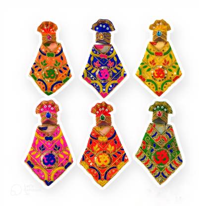 SAIBABA SAI BABA BEAUTIFUL DRESS, CROWN, NECKLESS, [ SAI BABA 0 NO SIZE IDOL. 3.5 INCHES] Dress