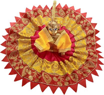 Krishna's World (4N0-8INCH) Special Janmashtami Collection Laddu Gopal ji/Krishna ji Dress Dress