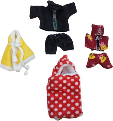 Kanha combo of 4 laddu ji jip jacket \ponchu \ denim\hoodie (size 5 to 6 )(Large ) Dress