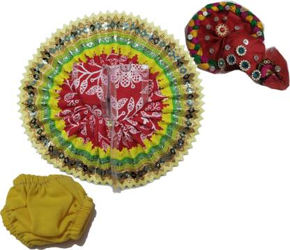 Laddu Gopaal COMBO SET OF LADDU GOPAL NO.4 SIZE DRESS Dress