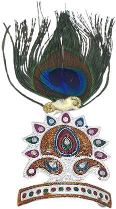 Sahiba Gems Krishna Mukut Deity Ornament