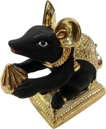 Shrungar Ganesha Festival( Mouse), Vehicle of Ganpati ji, Black Mushak, Undir, Vahan Of Bappa Deity Ornament
