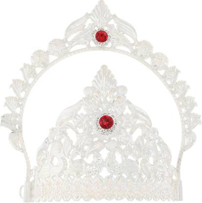 WHP Jewellers Silver Mukut Deity Ornament