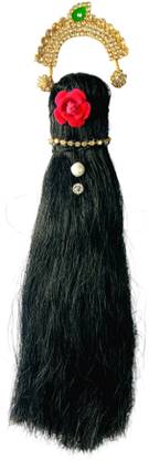 Aditya Creation Chandrika And Hair for Radha Rani/ Devi Maa, ,Durga Ji Deity Ornament