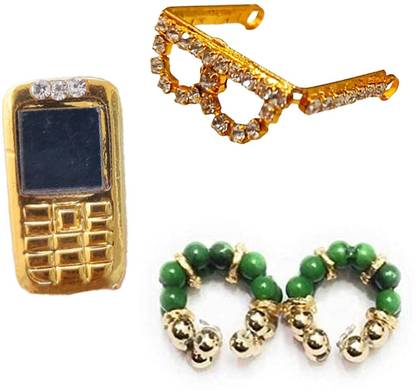 Firmus Dimond Specs (Chasma), Mobile Phone, 1 Pair Kade (Kangans) Combo Deity Ornament