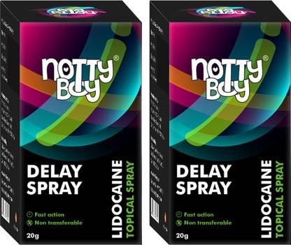 NottyBoy Lidocaine delay Spray For Men- Pack of 2