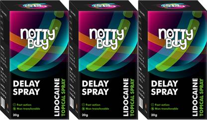 NottyBoy Lidocaine delay Spray For Men- Pack of 3