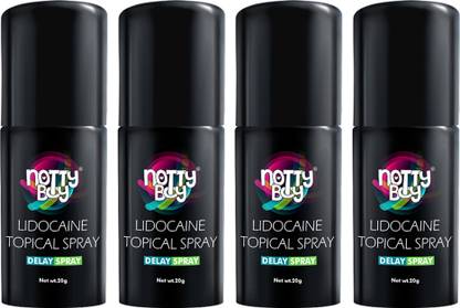 NottyBoy Lidocaine delay Spray For Men- Pack of 4