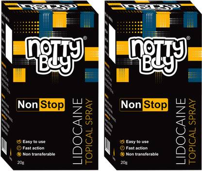 NottyBoy Lidocaine delay Spray For Men- Pack of 2