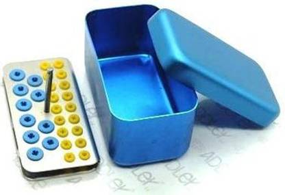ADDLER Dental Scaler Endo Box And Bur Endo Box Assorted Color Dental Elevator