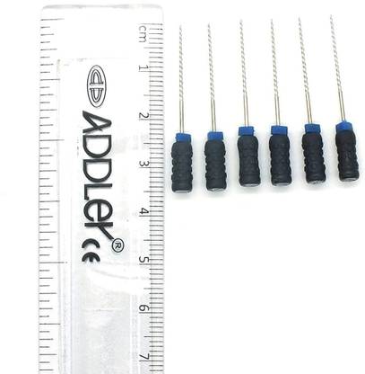 ADDLER Dental Endo Reamer Root Canal File 25MM Size 40. Pack of 6.QTY-2 Dental Elevator